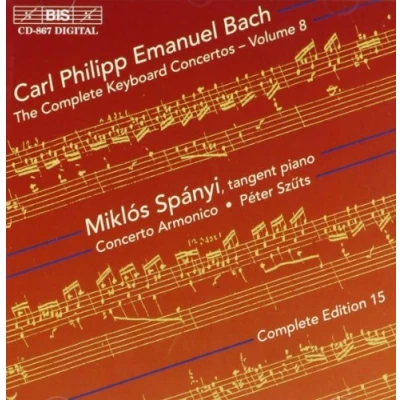 Afbeelding van Miklós Spányi, Concerto Armonico C.P.E. Bach: Keyboard Concertos Vol.8 (CD)