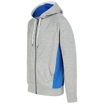 Afbeelding van Tokyo Laundry Heren Diablo Zip door Hooded Top grijs L