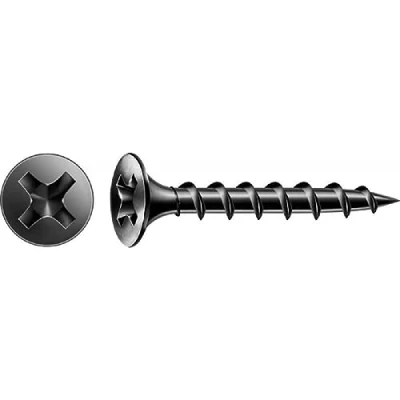 Afbeelding van SPAX GIX B 1891170390305 Snelbouwschroeven, 3,9 x 30 mm, grove schroefdraad, 1000 stuks, trompetkop, kruiskop H2, gipsplaatschroeven voor houten onderconstructies