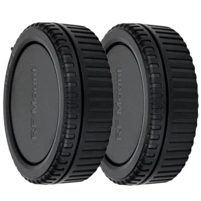 Afbeelding van (2 Pack) JJC Behuizing + Lensdop (achter) voor Canon RF Camera&#039;s EOS R Ra RP R3 R5 R5c R6 R6II R7 R8 R10 R50 R100 enz. en Mount Objectief