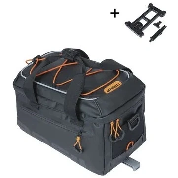 Afbeelding van Basil Miles Tarpaulin bagagedragertas MIK, 7L, zwart oranje