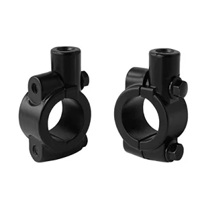 Afbeelding van Evermoto Universele stuurspiegelhouder, M10, motorfietsstuurhouder, spiegelhouder, 2 stuks, 25 mm (7/8 &quot;), zwart
