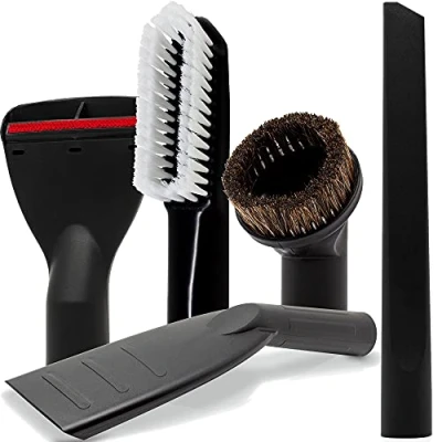 Afbeelding van Stofzuigermondstukset, 5 delig, 35 mm, compatibel met Kärcher Miele AEG Samsung Siemens Bosch Panasonic Philips universele zuigmond voegenzuigmond zuigborstel meubelborstel autoborstel stofferingsborstel