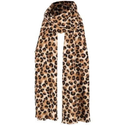 Afbeelding van Sarlini Langwerpige Sjaal Leopard Camel