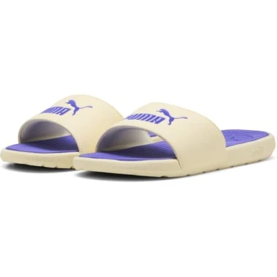Afbeelding van PUMA Dames Cool CAT 2.0 WNS Slide Sandaal, Romige Vanille Donkere Amethist, 9 UK, 43 EU
