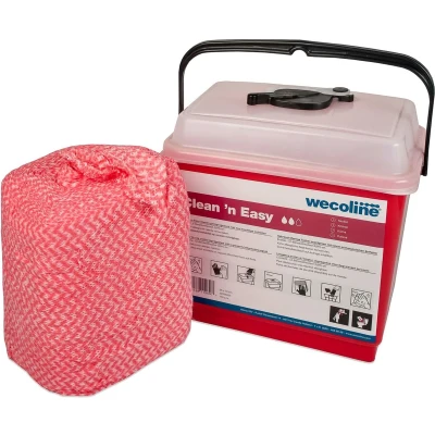Afbeelding van Wecoline Clean &#039;n Easy Sanitairdoeken in Dispenseremmer Reinigingsdoeken