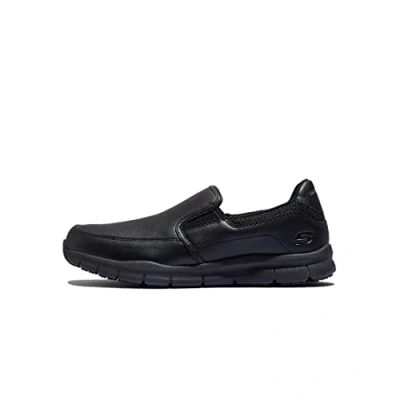 Afbeelding van Skechers Nampa Groton Slipper voor heren, Zwart polyurethaan, 47.5 EU