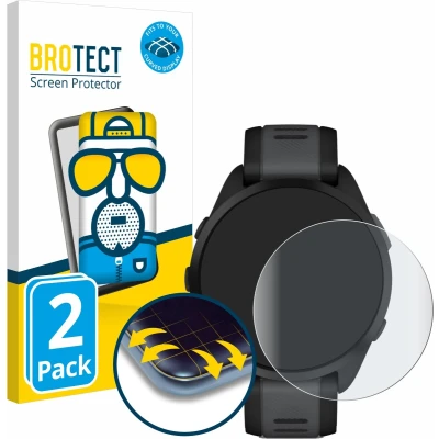 Afbeelding van BROTECT Screenprotector voor Garmin Forerunner 165 Folie Beschermfolie matte volledig dekking (2 Stuks)
