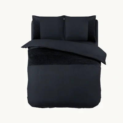 Afbeelding van Tot 70% korting Dekbedovertrek set Fluweel/Velvet Band Zwart