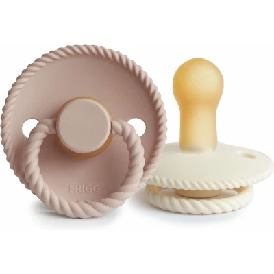 Afbeelding van Frigg Fopspeen Rope 6 18mnd Blush/Cream 2st