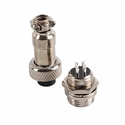 Afbeelding van 10 Set Luchtvaart Connector Plug GX12 Draad 2/3/4/5 / 6Pin Mannelijke en Vrouwelijke Metalen Socket Assortiment Kit