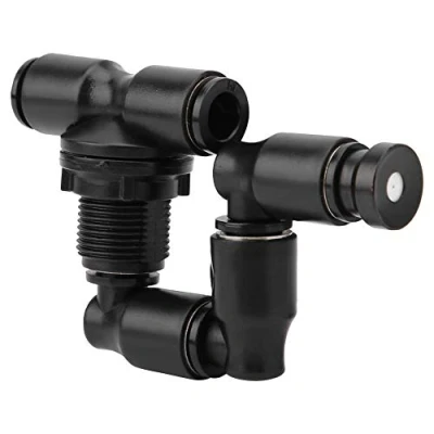 Afbeelding van Ecologische Rainforest Mist Maker Fog Machine Nozzle, 360 graden verstelbare Nozzle Reptile Sprinkler koelsysteem voor Tank, zwart