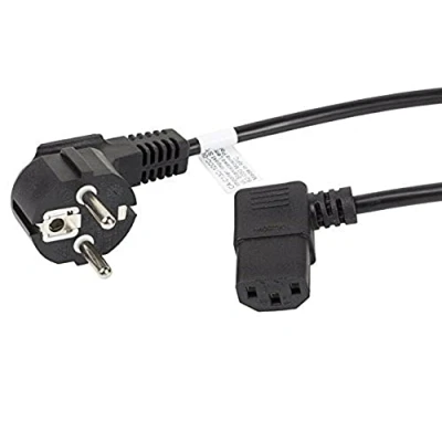 Afbeelding van Voedingskabel Lanberg SCHUKO CEE 7/7 A IEC320 C13 Zwart