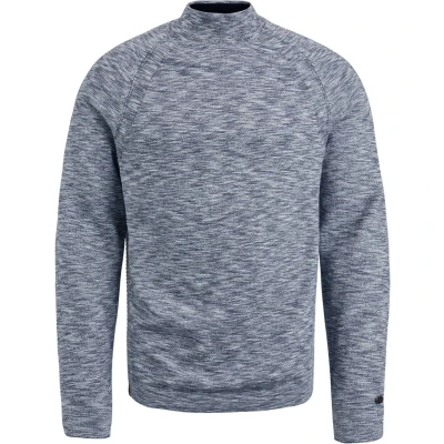 Afbeelding van Cast Iron Trui Turtleneck Blauw maat XXL Heren met Regular fit Pasvorm Katoen Suitable Herenkleding