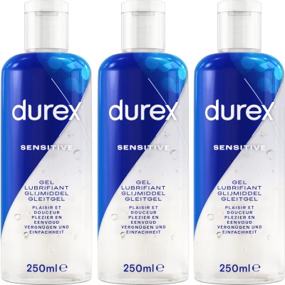 Afbeelding van Durex Glijmiddel Sensitive 250 ml x3