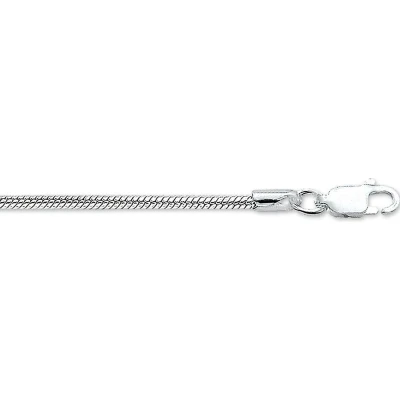 Afbeelding van Zilveren Ketting Slang Rond 2,0 mm x 42 cm lang