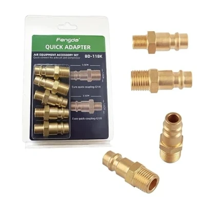 Afbeelding van Fengda Europe snelkoppeling BD 118K met 2 stuks 1/8 inch adapter en 3 1/4 adapters