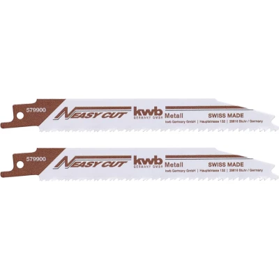 Afbeelding van KWB Easy Cut reciprozaagblad 153 mm metaal Bi 579900 2 stuks