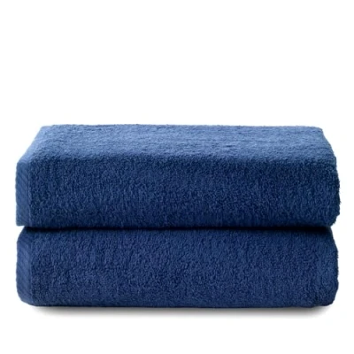 Afbeelding van Top Towel Plus grote badhanddoeken 2 70 x 140 cm 100% katoen marineblauw