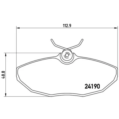 Afbeelding van Brembo Remblokset P 36 015