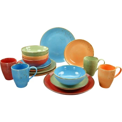Afbeelding van CreaTable Combi servies NATURE COLLECTION Summer (set, 16 delig)