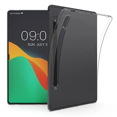 Afbeelding van kwmobile case compatibel met Samsung Galaxy Tab S8 hoes Tablethoes van zacht TPU silicone Back cover in transparant