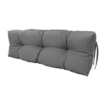 Afbeelding van Chilly Pilley Palletkussen Schuimvlokken Palletmeubel Palletbank Rugleuning Zitkussen Zijkussenset (Rugkussen 120 X 40 Grijs)