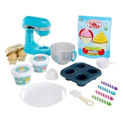 Afbeelding van Little Tikes Creatieve Chef koks Bakkerset Met Speciaal Make It! Mix Speelzand, 18 Accessoires, Realistische Bakkersset, Voor Jongens en Meisjes Vanaf 3 Jaar, NIET EETBAAR