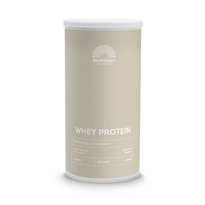 Afbeelding van Mattisson Wei Proteïnepoeder Naturel 80% 450g