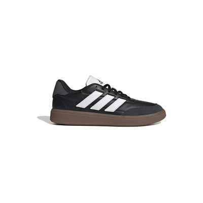 Afbeelding van adidas Heren Courtblock schoenen, Core Black/FTWR White/Carbon, 8 UK, Zwart Ftwr Wit Carbon, 42 EU