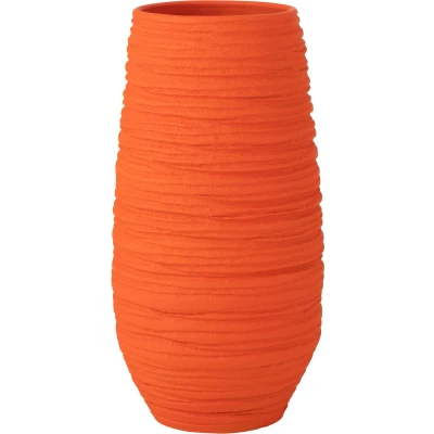 Afbeelding van J Line bloempot Fiesta keramiek oranje extra large