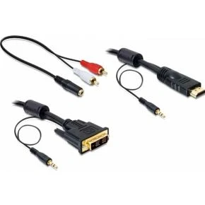 Afbeelding van 2 m DVI HDMI kabel met audio