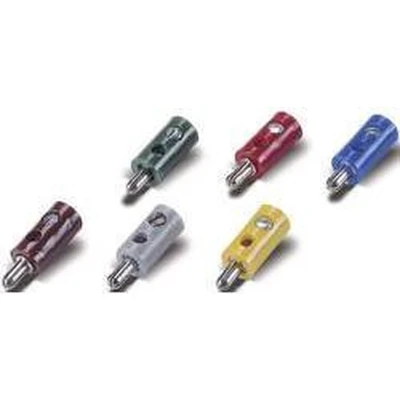 Afbeelding van Modelspoor stekker 2.6 mm 100 stuk(s) Met dwarsgat Grijs