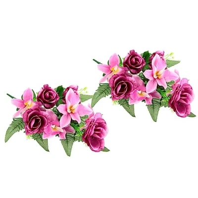 Afbeelding van I.GE.A. Kunstbloem Bouquet aus Orchideen und Rosen (2 stuks)
