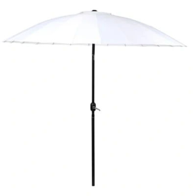 Afbeelding van Camp Active Parasol met Voet Stokparasol Balkonparasol ø 250 cm inclusief Wit
