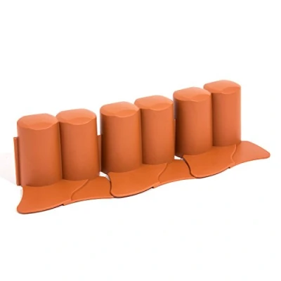 Afbeelding van Prosperplast, Gazonrand, Prosper Plast ipal6 r624 302 x 10 cm Tuinpalissade Terracotta (12 delig) (100 cm)