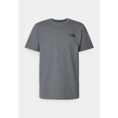 Afbeelding van The North Face Simple DOME TEE Tshirt basic, Heren, Maat: XS, Medium grey heather