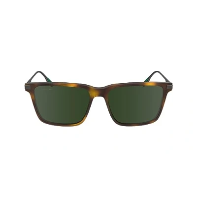 Afbeelding van Lacoste Heren L6017S zonnebril, Havana, eenheidsmaat, One Size