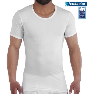 Afbeelding van Embrator heren T shirt invisible lage ronde hals wit maat 3XL