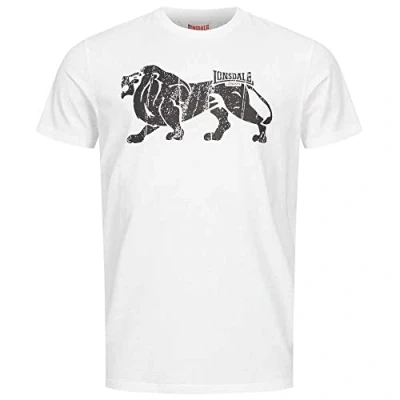 Afbeelding van Lonsdale Normale Passform Endmoor Tshirt print, Heren, Maat: Large, White