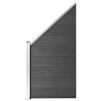 Afbeelding van Schuttingpaneel 95x(105 180) cm HKC zwart