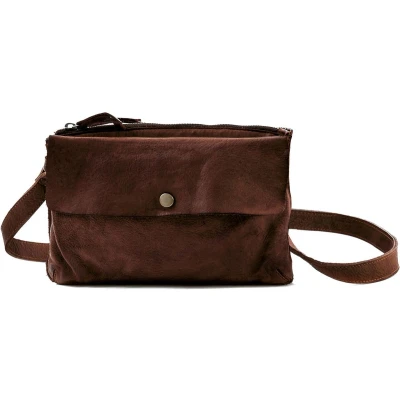 Afbeelding van HAROLD&#039;S Leren Schoudertas Submarine Handbag Brown Donkerbruin