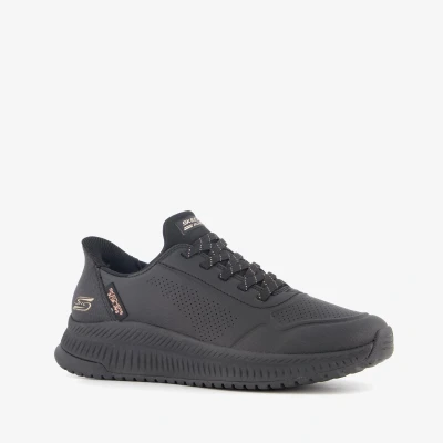 Afbeelding van Skechers Slip ins: BOBS Squad 4 dames sneakers zwart Maat 41 Extra comfort Memory Foam