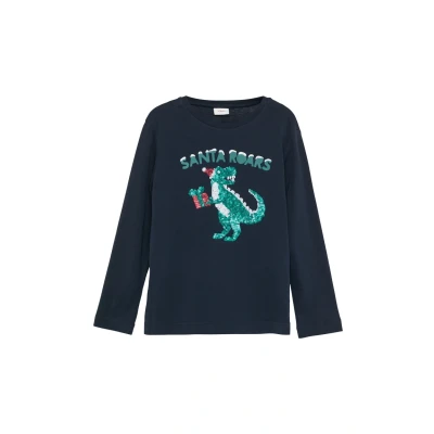 Afbeelding van s.Oliver Longsleeve voor kinderen, Maat: 92/98, Navy