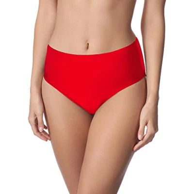 Afbeelding van Bellivalini MS VO M72W Dames Zwembroek Zwemshorts Bikinibroekje Elastische tailleband Polyamide &amp; Elastaan Rood (4186) 44