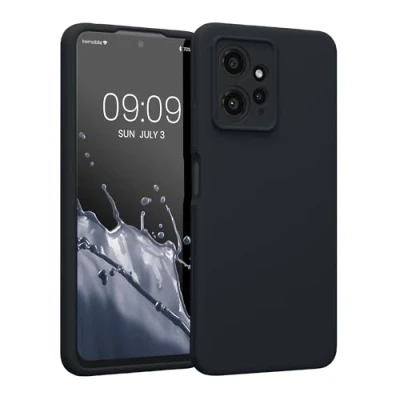 Afbeelding van kwmobile telefoonhoesje geschikt voor Xiaomi Redmi Note 12 (4G) TPU backcover met siliconen coating Smartphone case in bosbesblauw