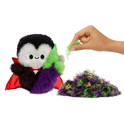 Afbeelding van Fluffie Stuffiez Halloween Frankenstein Klein Pluche Verzamelobject Verrassende Onthulling Uitpakken Knuffelbare ASMR Zachte Fidget, DIY, Pluis Trekken Kinderen van 4+ en Verzamelaars
