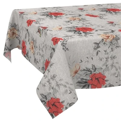 Afbeelding van ANRO Tafelkleed, tafellinnen, textiel, katoen, polyester, afwasbaar, onderhoudsvriendelijk, rond, ovaal, rechthoekig, 100 x 140 cm, snijrand