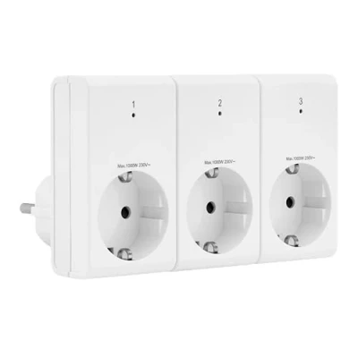 Afbeelding van REV Funkschalt Set Standard 3+1 ws 00834514 Draadloze schakelaarset 4 delig Binnen 1000 W