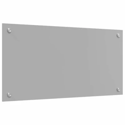Afbeelding van vidaXL Keukenachterwand Lichtgrijs Geharde glas 80 x 40 0.6 cm
